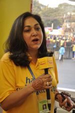 Tina Ambani at Radio Mirchi booth during Mumbai Marathon in 18th Jan 2015